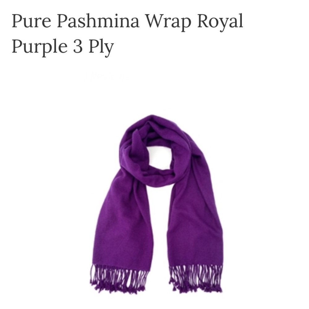 Purple Cashmere Scarf